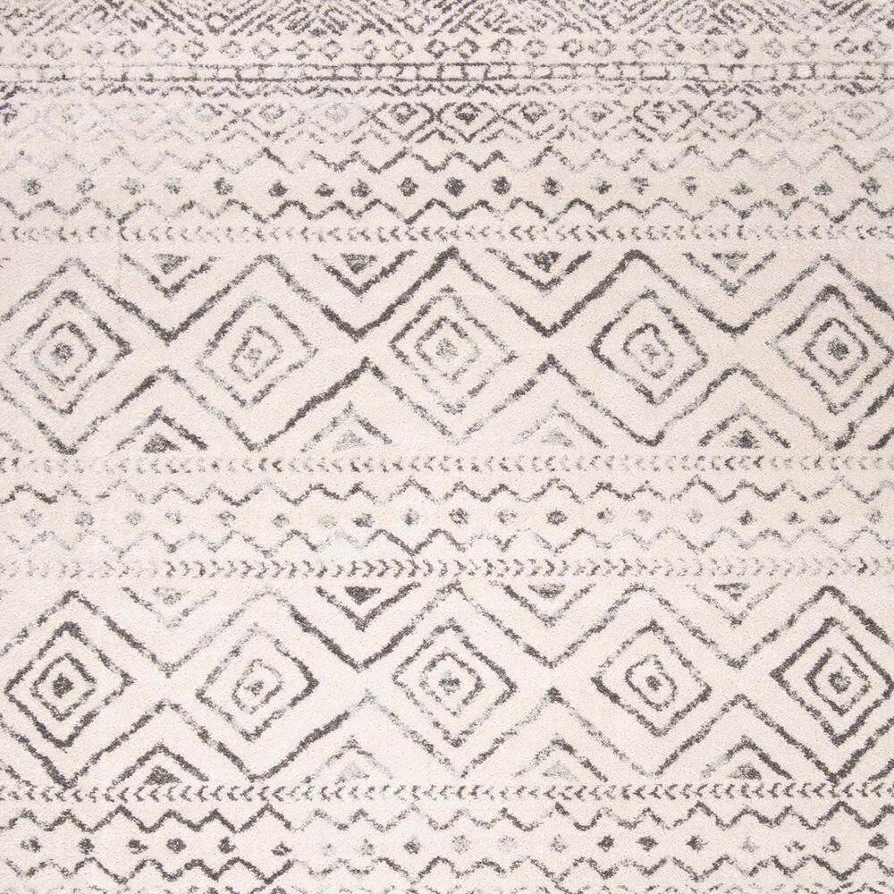 Safavieh Tulum Transitional 3&#39; Round Ivory and Grey Area Rug, , large