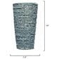 Jamie Young Direct Ship Cove 1-Light Beaded Cone Wall Sconce in Blue, , large