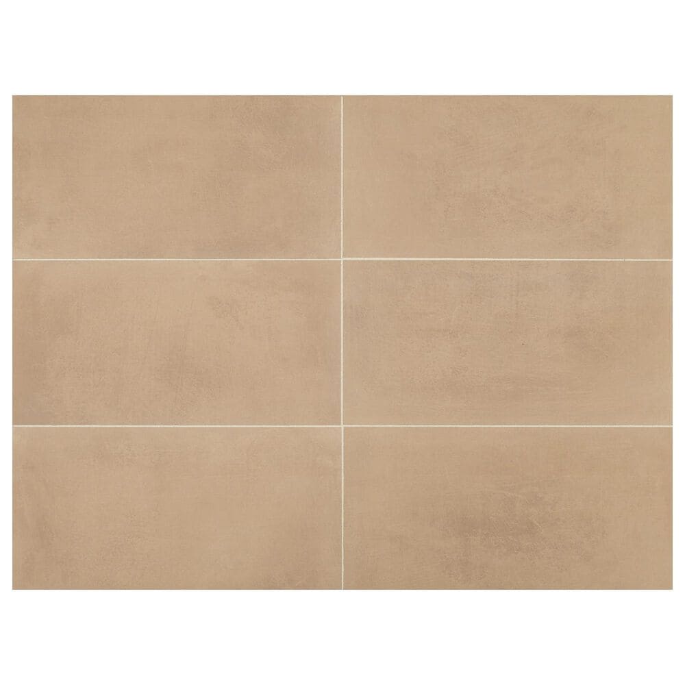 Marazzi Moroccan Concrete Ochre 12&quot; x 24&quot; Porcelain Tile, , large