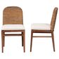 Baxton Studio Nadim Side Chair in Natural Brown (Set of 2), , large