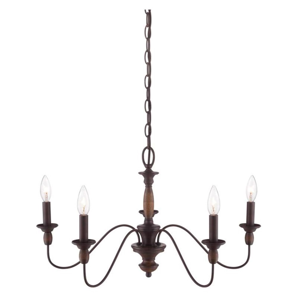 Quoizel Holbrook 5 Light Chandelier in Tuscan Brown, , large