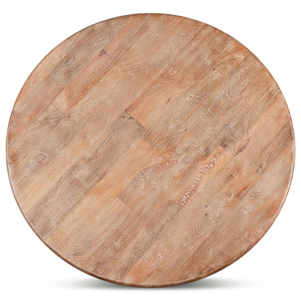 Home Trends &amp; Design San Rafael 48&quot; Round Dining Table in Antique Oak - Table Only, , large