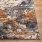 Surya Tuscany TUS-2336 Brown, Dusty Coral, Cream, Dark Blue, Blue, Gray and Light Beige 12" x 15" Area Rug, , large