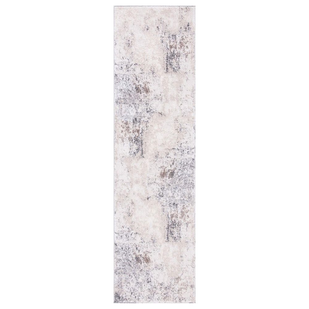 Safavieh Aston ASN708 2" x 9" Ivory and Grey Runner, , large