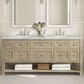 James Martin Vanities Breckenridge 72" Double Vanity in Whitewashed Oak with 3 cm Carrara White Marble Top, , large