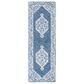 Safavieh Micro-Loop MLP605M 2"3" x 7" Blue and Ivory Runner, , large