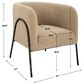 Uttermost Jacobsen Barrel Chair in Latte, , large