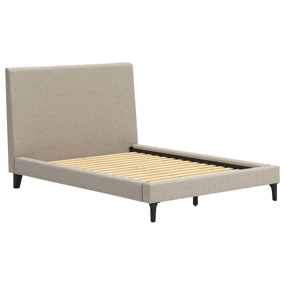 Ashley Cielden Full Upholstered Platform Bed with Roll Slats in Tan, , large