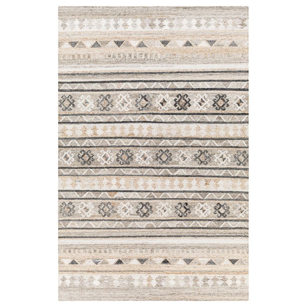 Surya Alyssa 2" x 3" White, Black, Brown and Blue Area Rug, , large