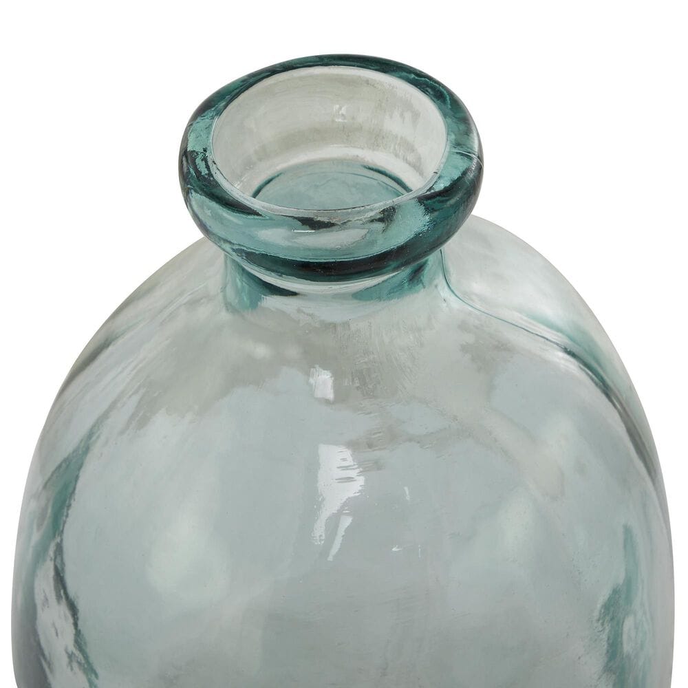 Maple and Jade Spanish Bottle Neck Abstract Decorative Vase in Tinted Light Blue, , large