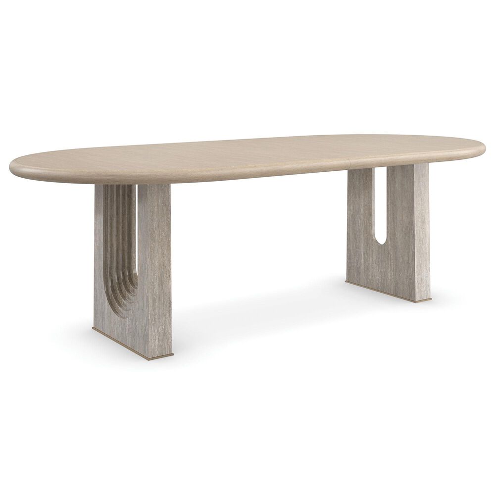 SCHNADIG Emphasis Dining Table in Sun Drenched Oak and Silver - Table Only, , large