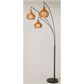 Lite Source Paige 3-Lite Arc Lamp in Black, , large