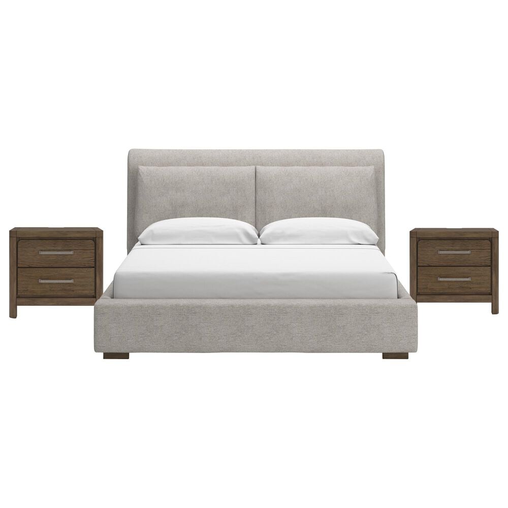 Millenium Cabalynn King Upholstered Bed and Two Nightstands, , large