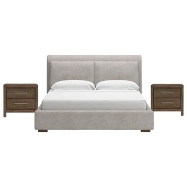 Millenium Cabalynn King Upholstered Bed and Two Nightstands, , large