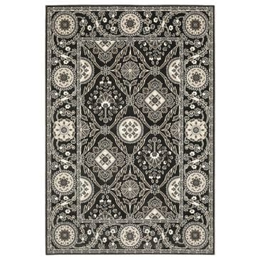Oriental Weavers Raylan Oriental 9"10" x 12"10" Black Area Rug, , large