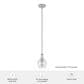 Hunter Maple Park 1-Light Mini Pendant in Brushed Nickel, , large
