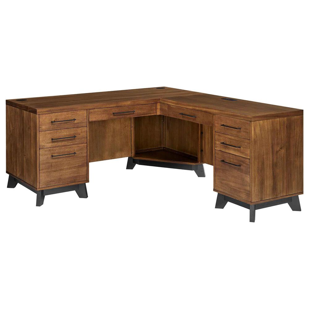 Wycliff Bay PEDASTAL L-DESK, , large