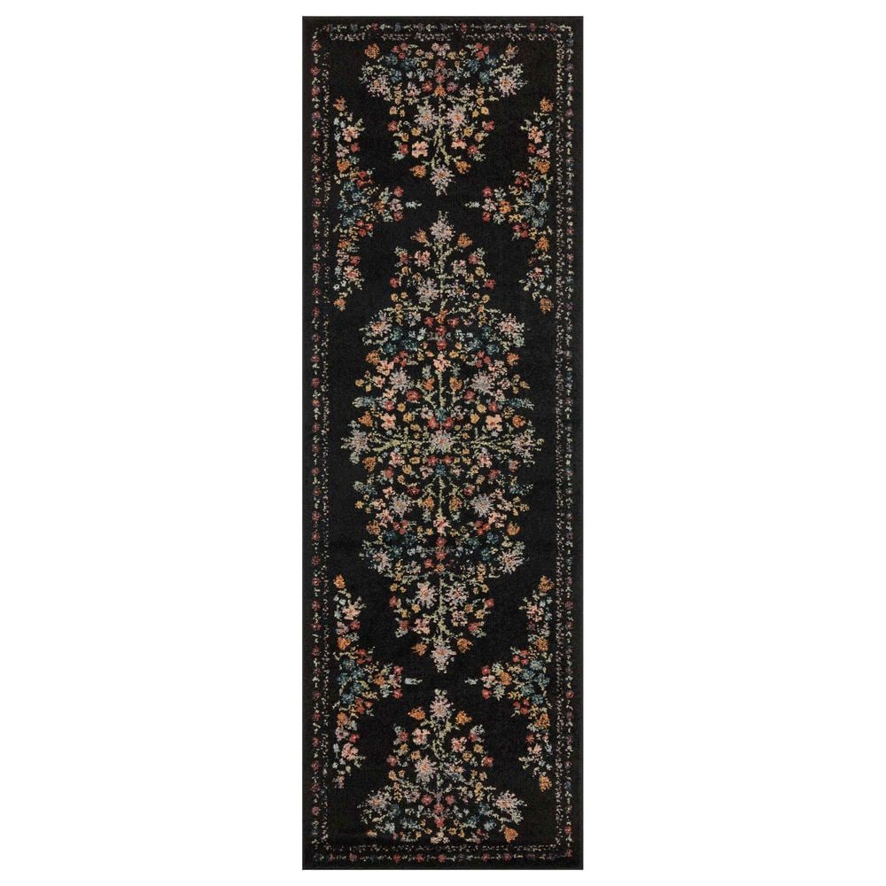 Rifle Paper Co. x Loloi Laurel Eleanor 2"8" x 10" Black Runner, , large