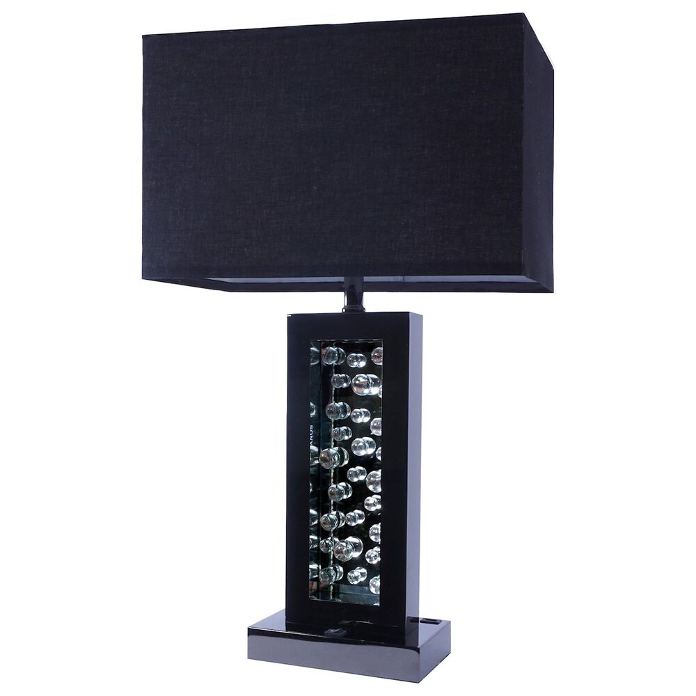 Crown Mark Monica Table Lamp in Black, , large