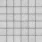 Emser Brook II White 12" x 12" Ceramic Mosaic Tile, , large