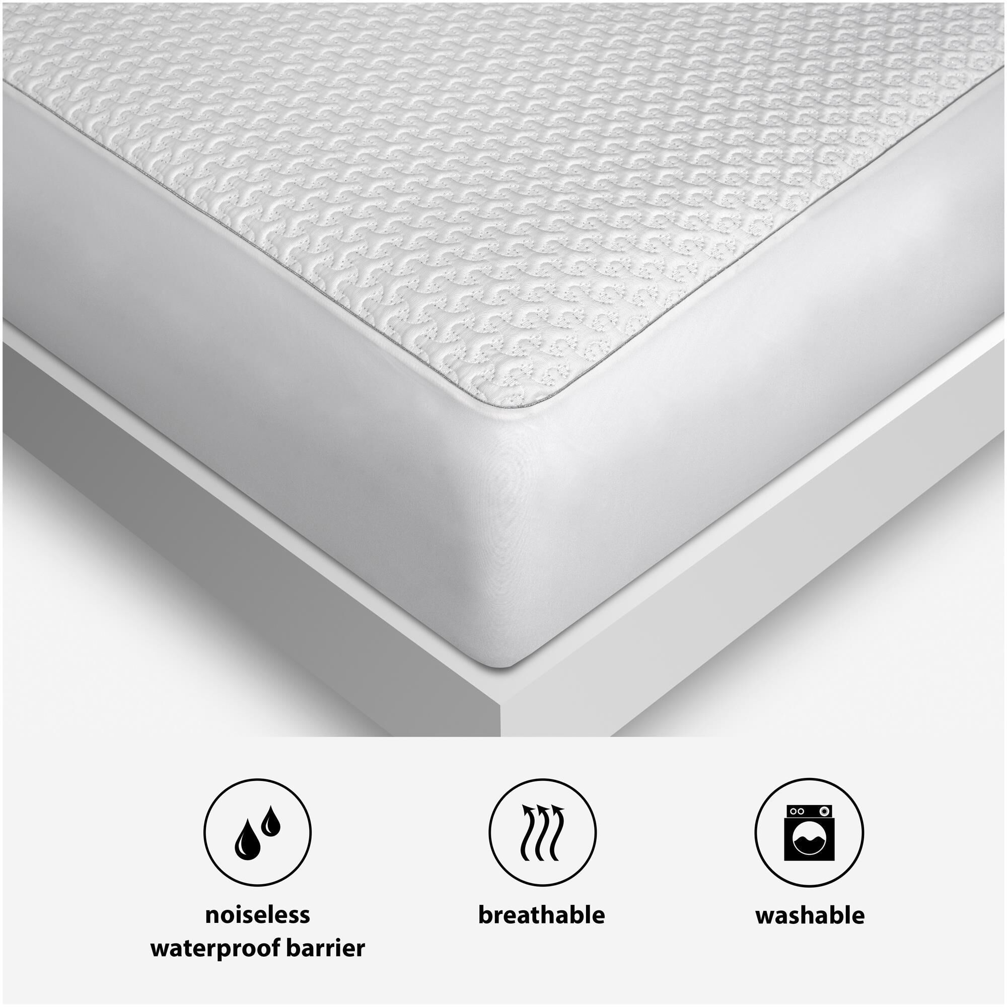 BedGard 10-Year Mattress Protector King Size - Breathable Cotton Terry, Fits Mattresses Up To 18" Deep, Accidental Stain Protection