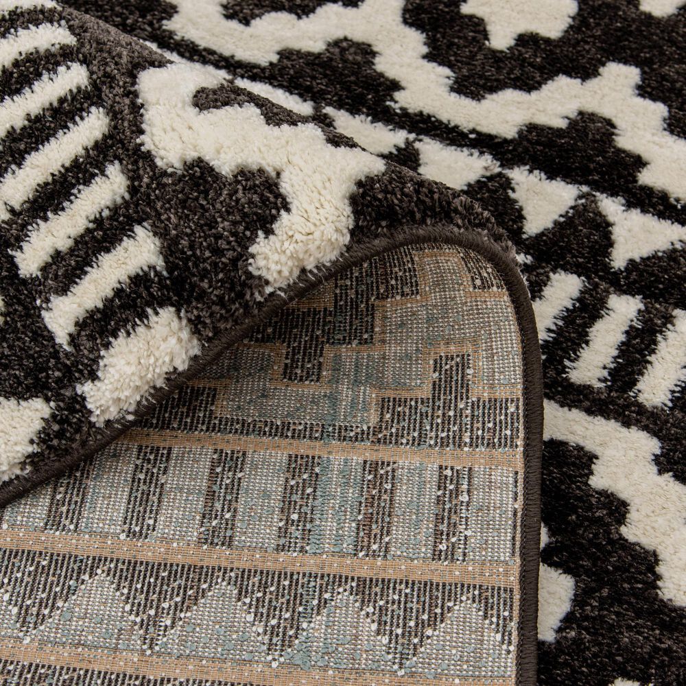 Central Oriental Structures Torrent Weehawken 5&#39; x 7&#39;6&quot; Soot and Buff Area Rug, , large