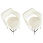 LumiSource Margarite Counter Stool with Cream Cushion in Black (Set of 2), , large
