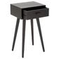 Maple and Jade End Table with Drawer in Black, , large