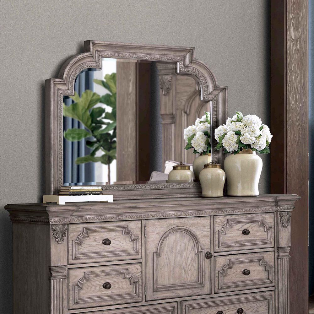 Sasha Lee Dresser Mirror in Light Taupe, , large