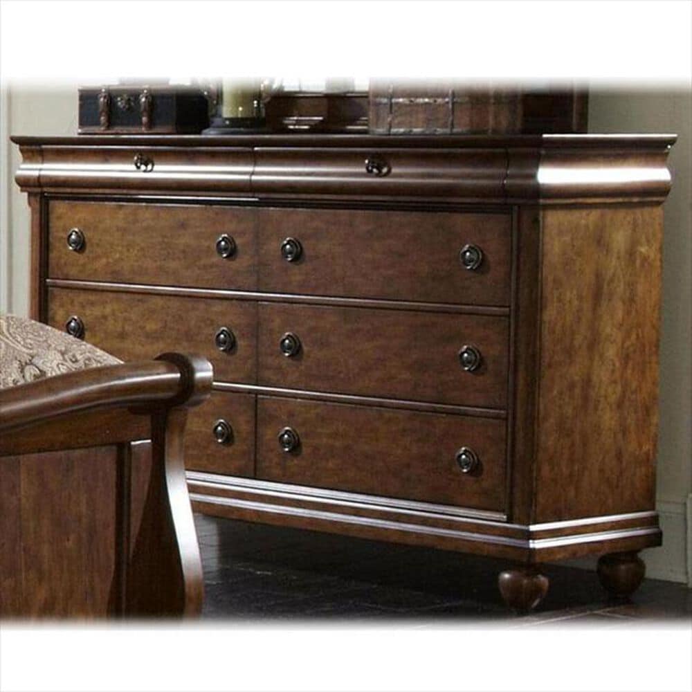 Belle Furnishings Rustic Traditions 8 Drawer Dresser in Rustic Cherry, , large