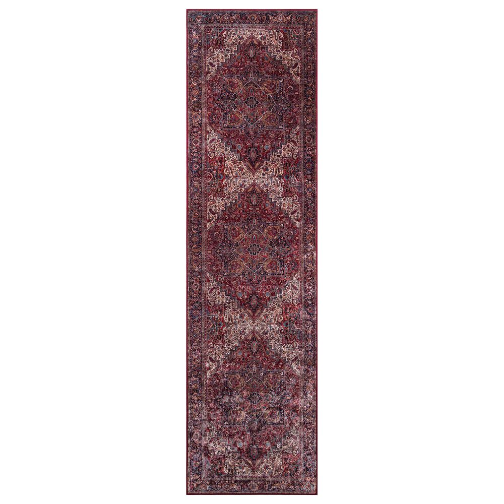 Momeni Karachi KAR-4 2"3" x 8" Burgundy Runner, , large