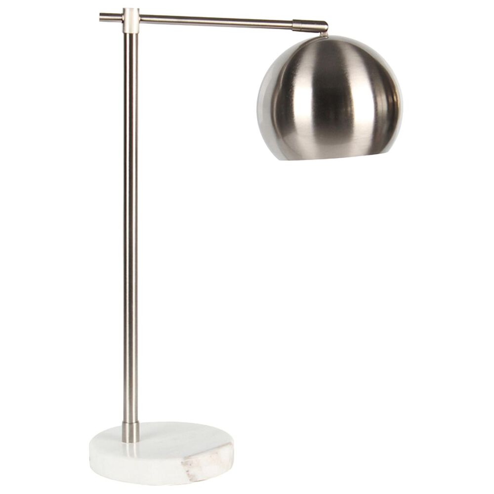 Sagebrook Home 22" Table Lamp in Silver with Bell Shade, , large