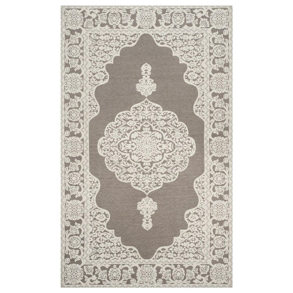 Safavieh Marbella MRB615A 5" x 8" Light Grey and Ivory Area Rug, , large