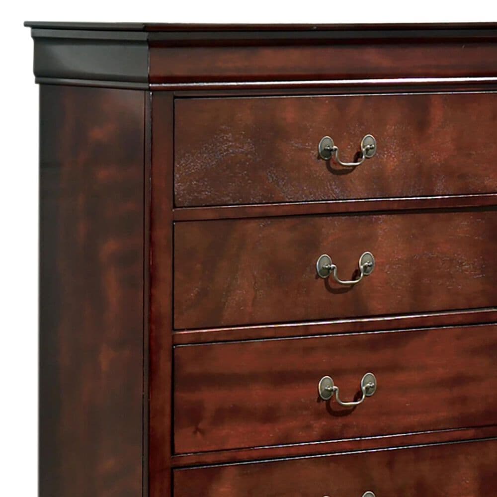 Ashley Alisdair 5-Drawer Chest in Reddish Brown, , large