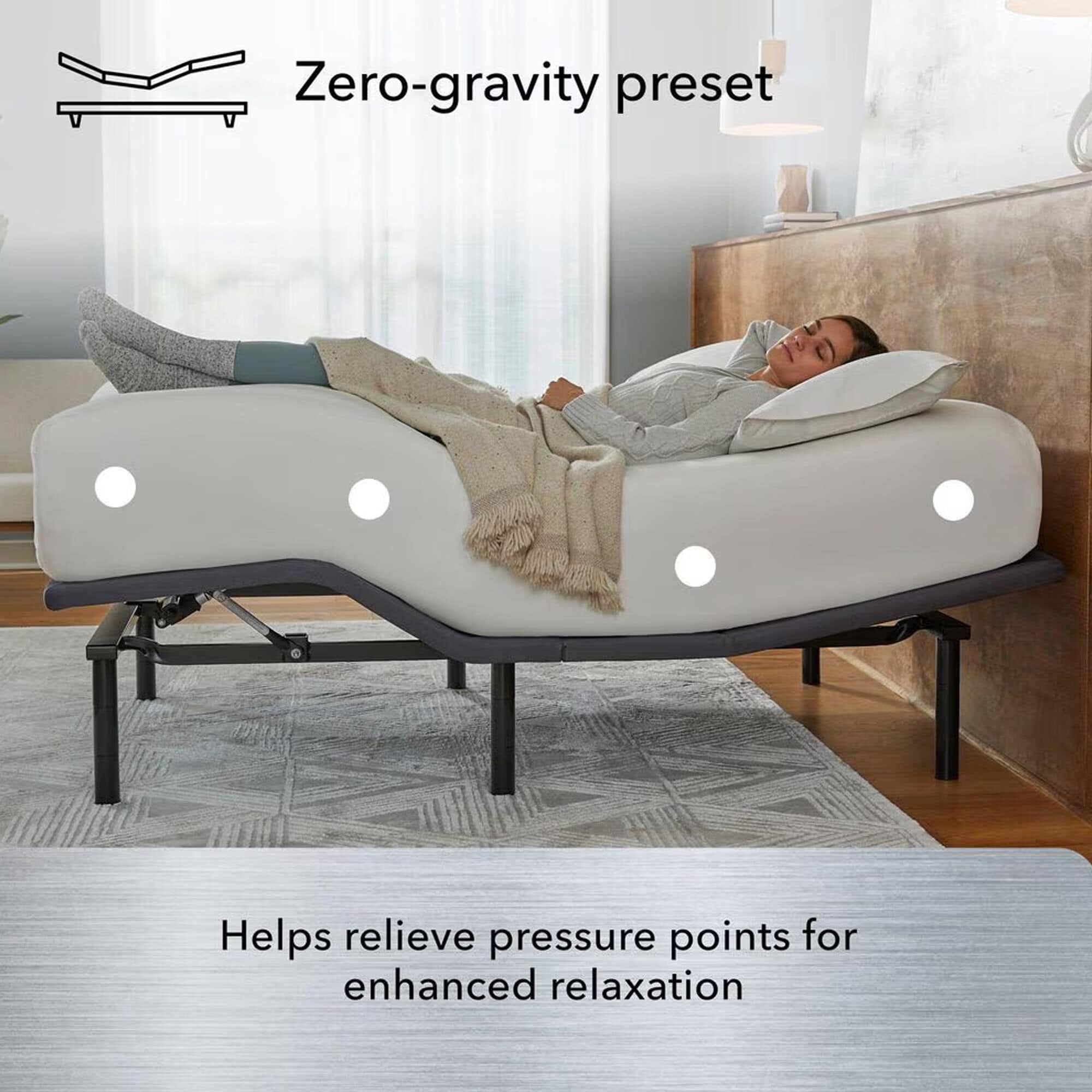 Serta Silver Baselogic Twin XL Adjustable Base