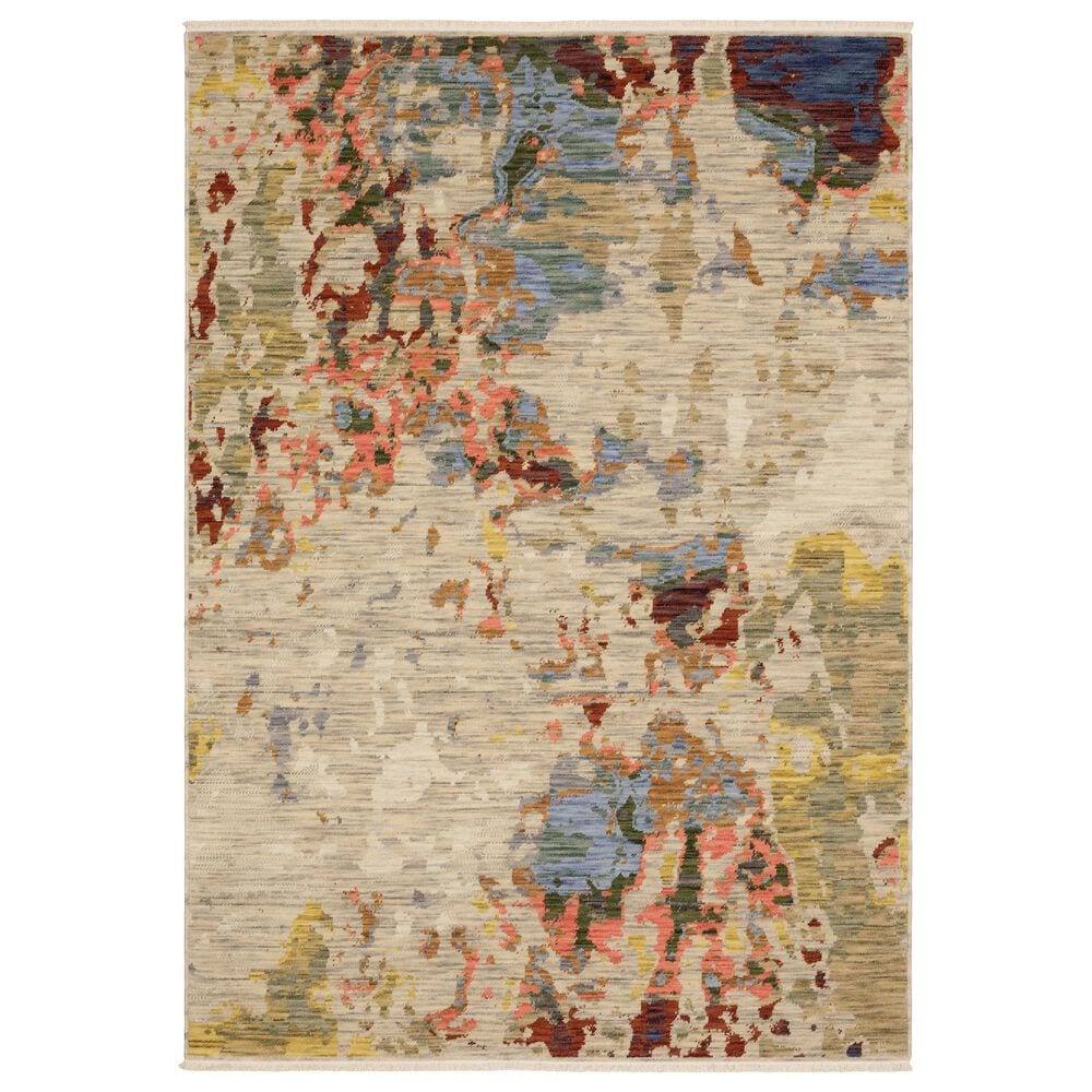 Oriental Weavers Soleri SOL09 2" x 3" Beige and Red Area Rug, , large