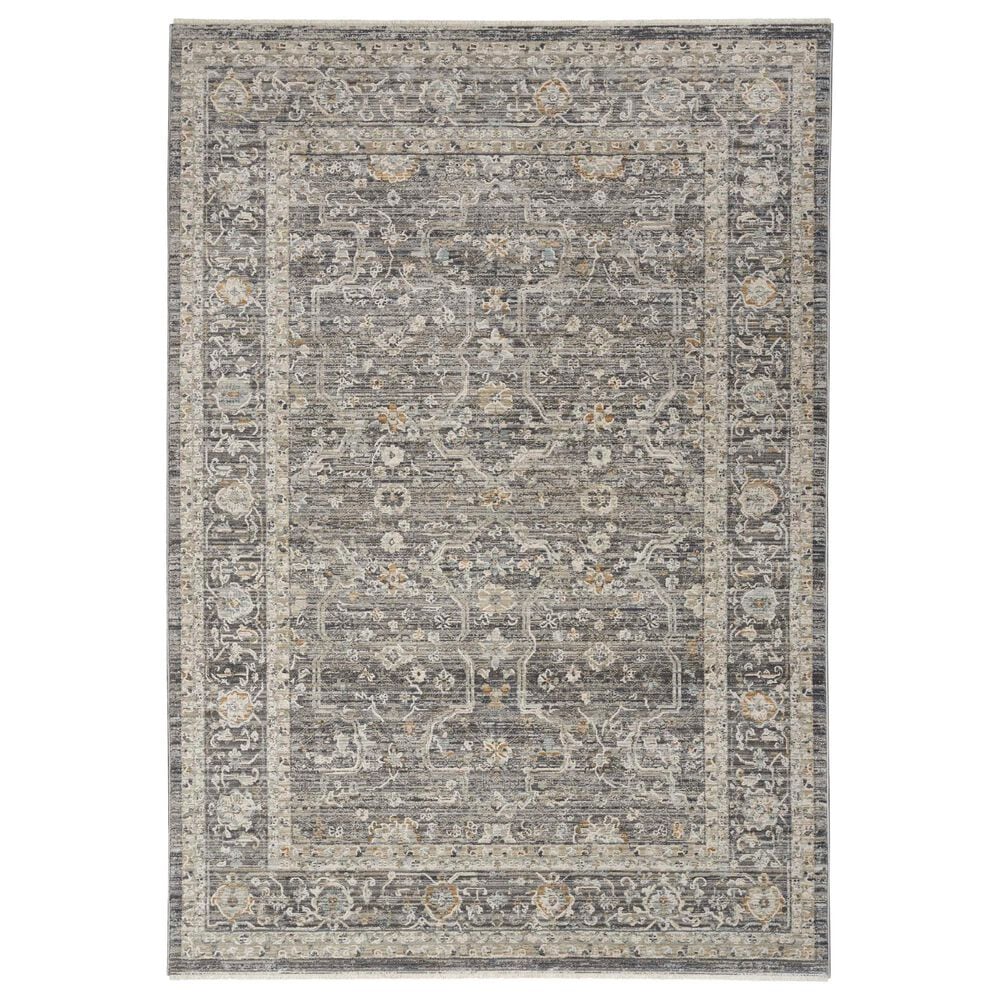 Nourison Lynx 2"3" x 8" Slate and Multicolor Runner, , large