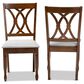 Baxton Studio Augustine Side Chair in Walnut Brown (Set of 2), , large