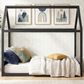 Mayberry Hill Sami Full Canopy Montessori Bed in Grey, , large