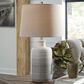 Signature Design by Ashley Marnina Ceramic Table Lamp in Taupe (Set of 2), , large