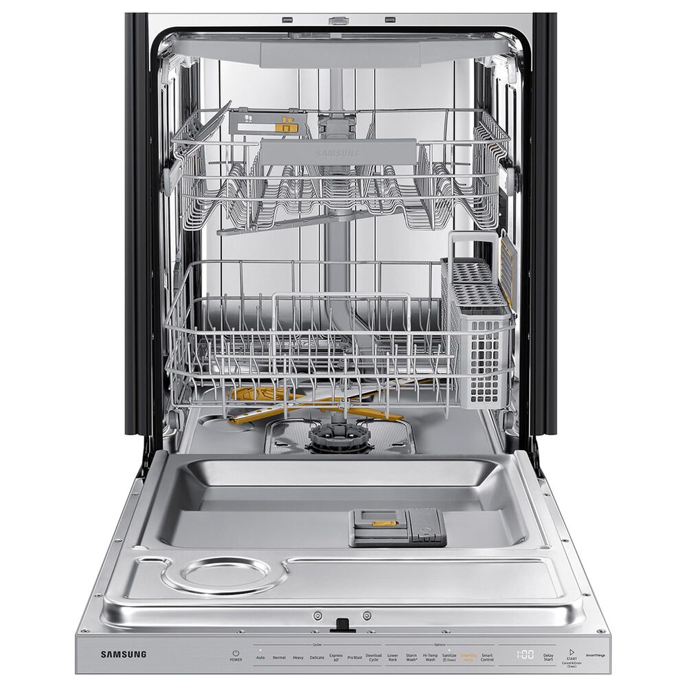 Samsung 4-Piece Kitchen Package with 29 Cu. Ft. 4-Door French Door Refrigerator and 6.0 Cu. Ft. Smart Slide-In Gas Range in White Glass, , large