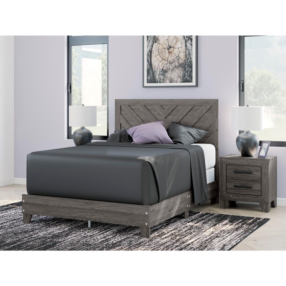 Ashley Sylveri 2-Drawer Nightstand in Gray, , large