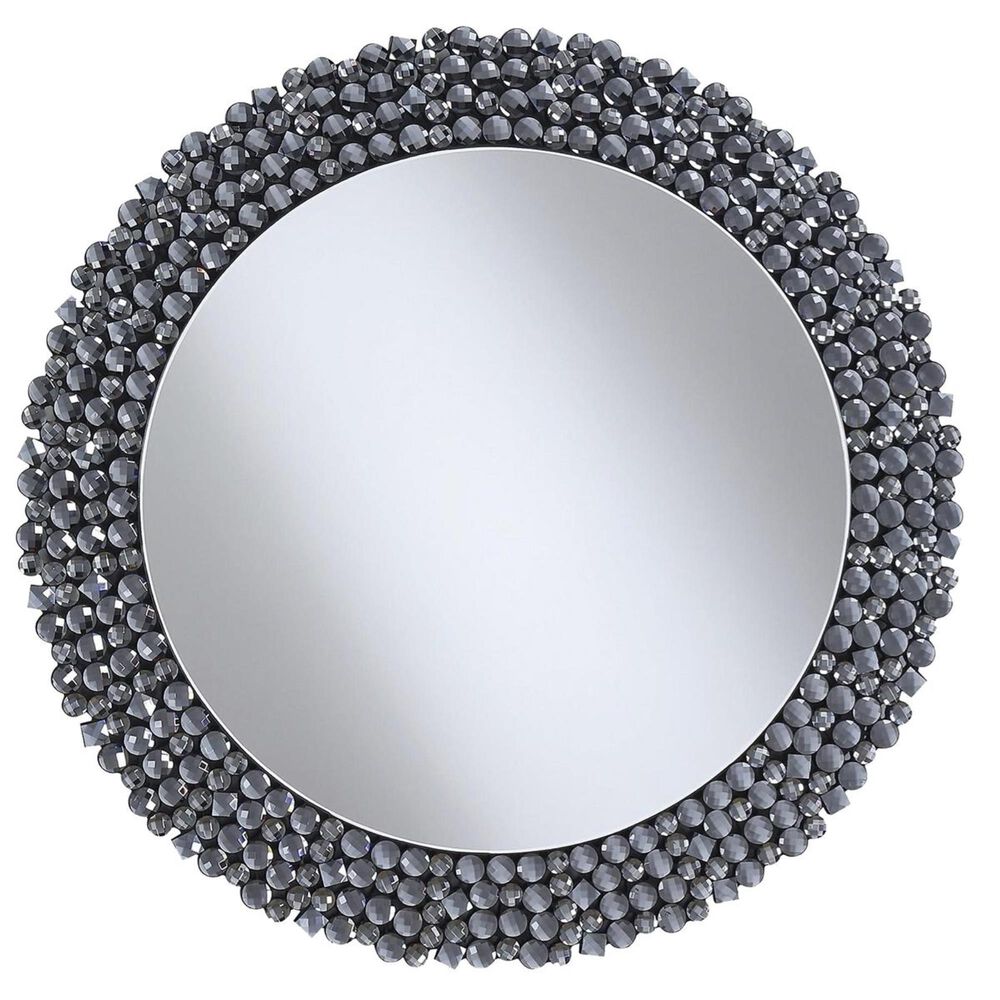 Pacific Landing Accent Round Mirror in Glam Gray, , large
