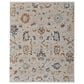 Feizy Pasha 39M8F 9" x 12"8" Ivory and Multicolor Area Rug, , large