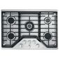 Cafe 2-Piece Kitchen Package with 30" Smart Built-In Convection Double Wall Oven and 30" Gas Cooktop in Stainless Steel, , large