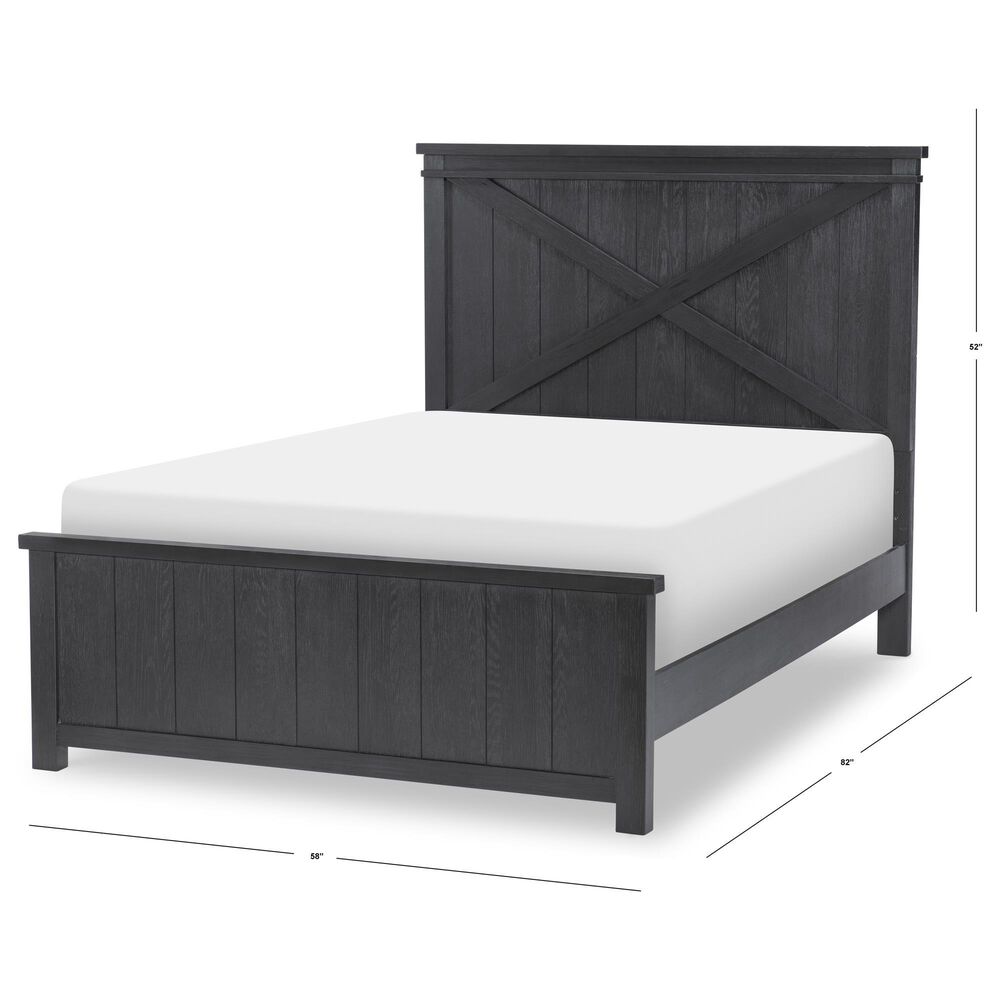 Legacy Classic Flatiron Full Panel Bed with Trundle in Midnight, , large