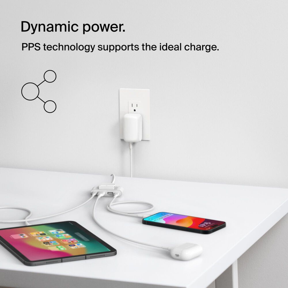 Belkin BoostCharge 42W Dual Wall Charger PD in White, , large