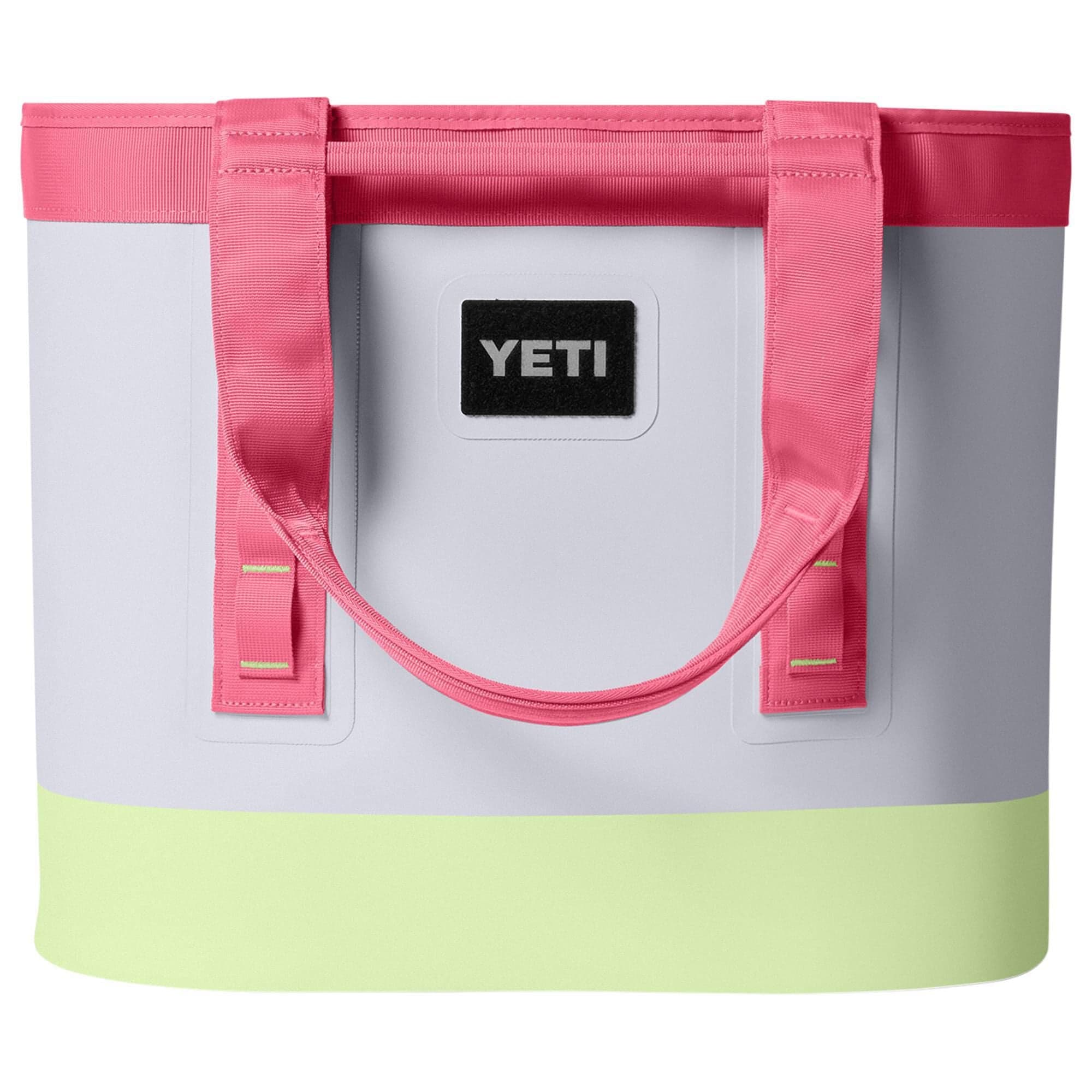 YETI Camino 35 Carryall 2.0 Tote Bag in Mist, Pink and Grasshopper