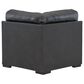 Ashley Brindley Pier 5-Piece Stationary Symmetrical Leather Sectional in Fog, , large