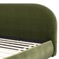 Jennifer Taylor Home Archie Puffy Grounded King Upholstered Platform Bed in Olive Green, , large